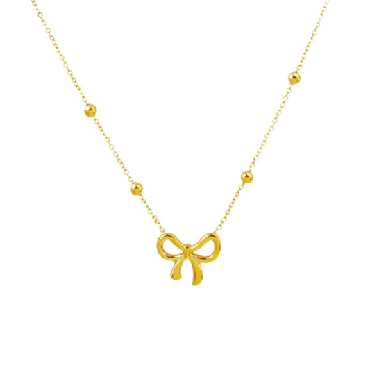 Jitka Schleife Halskette Gold