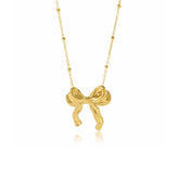 Krystin Schleife Halskette Gold