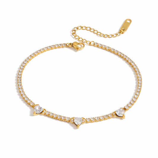 Aura Hearts Tennis Náramek