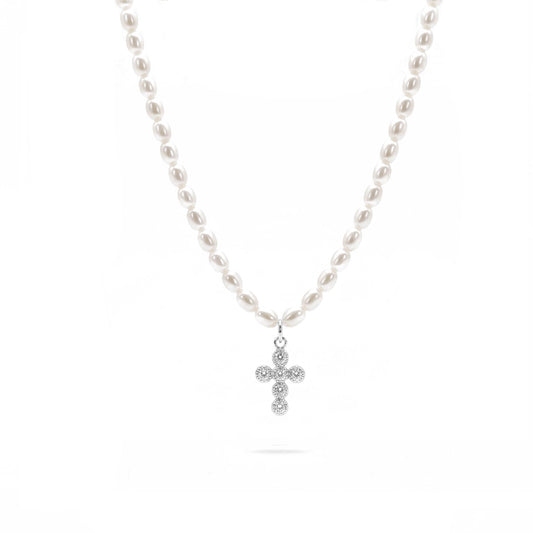 Cross Zircon Náhrdelník