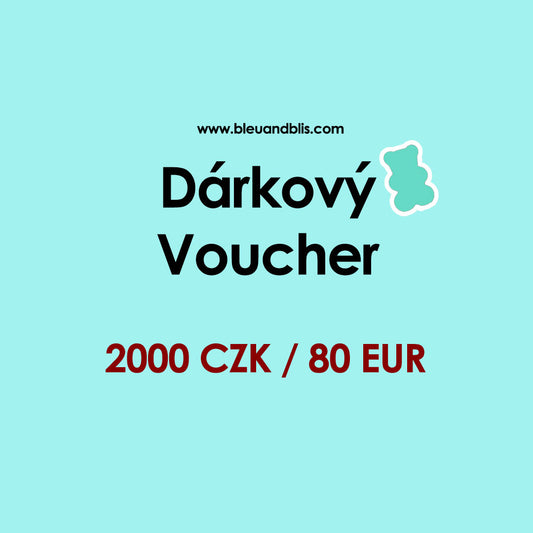 Gutschein im Wert von 2000 CZK / 80 €