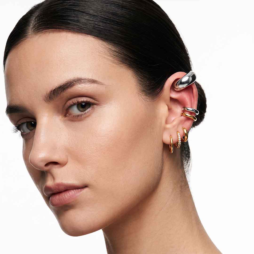 Chunky ear cuff náušnice