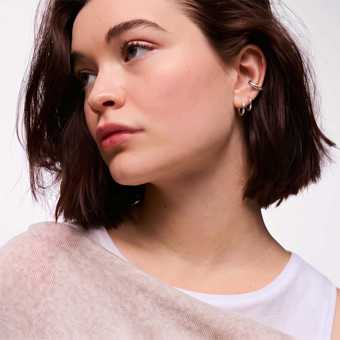 Wave ear cuff náušnice