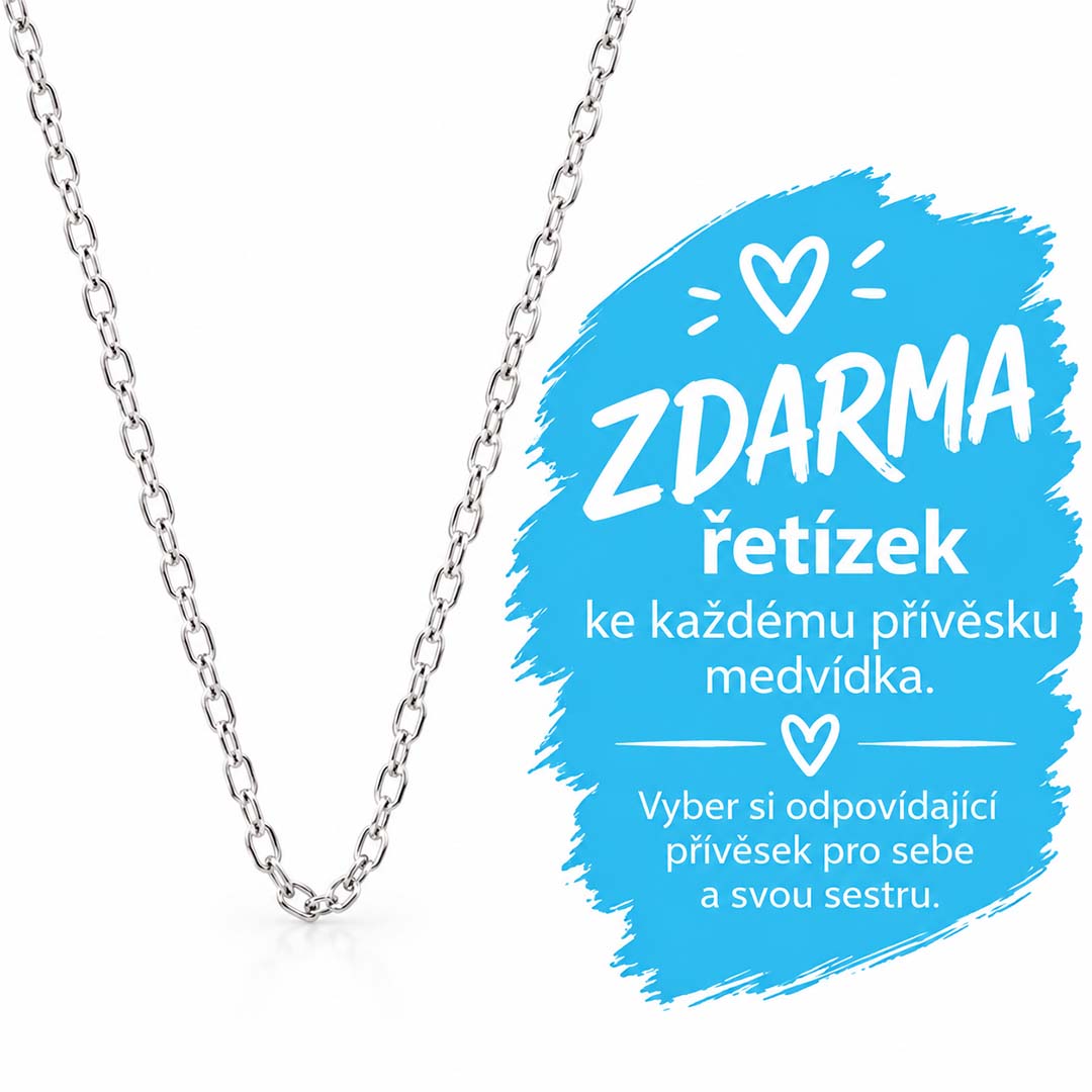 Limited Edition Přívěsku modro-žlutý medvídek