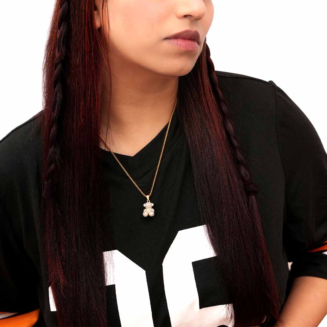 Zirkonový mazlení náhrdelník Unisex