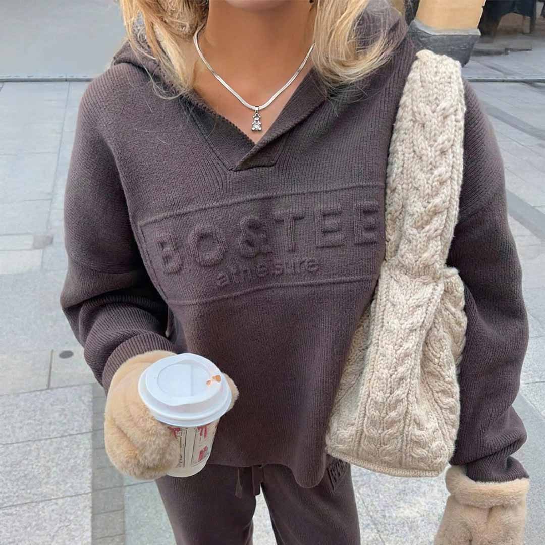 Claire Chrome Teddybär-Halskette