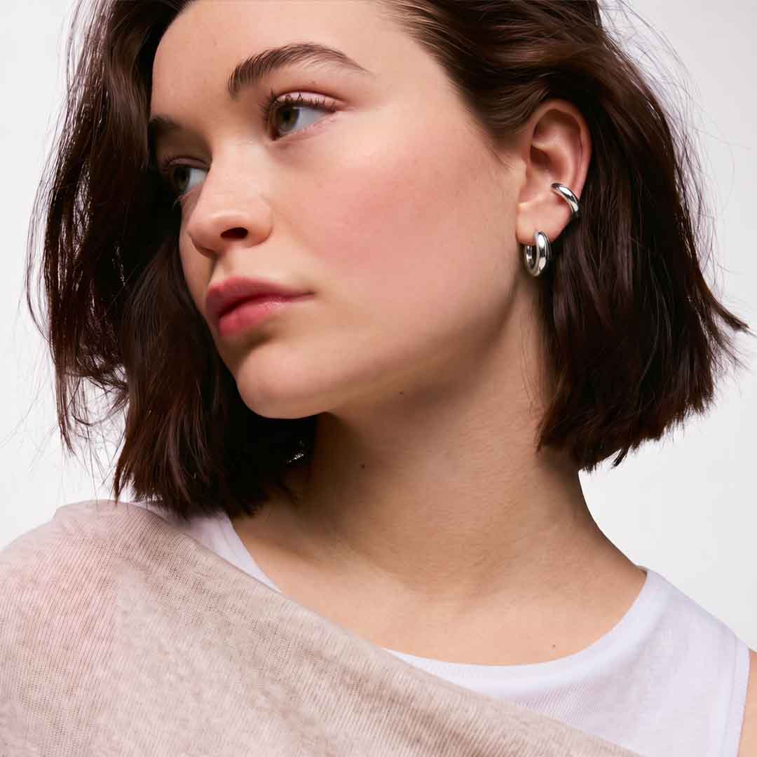 Chunky hoop náušnice