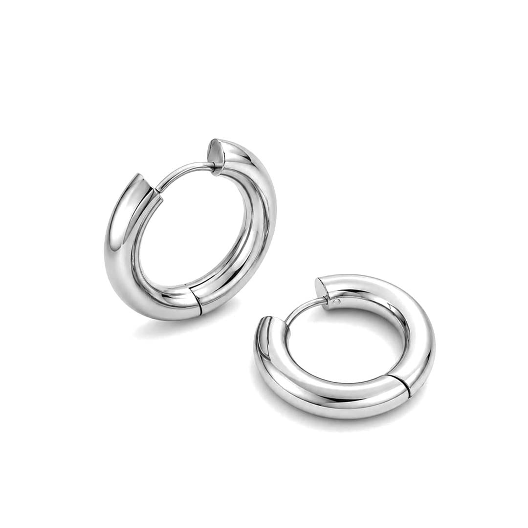 Chunky hoop náušnice