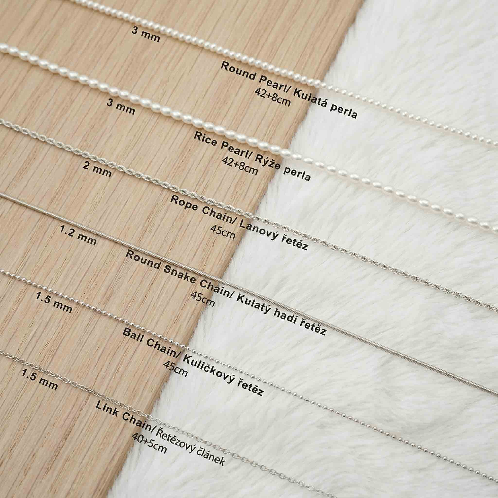 Vlastní DIY medvídkový náhrdelník ve stříbrné barvě