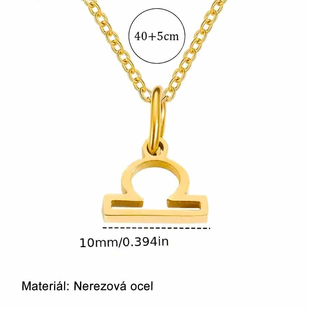 ZODIAC Symbol Zlatý náhrdelník