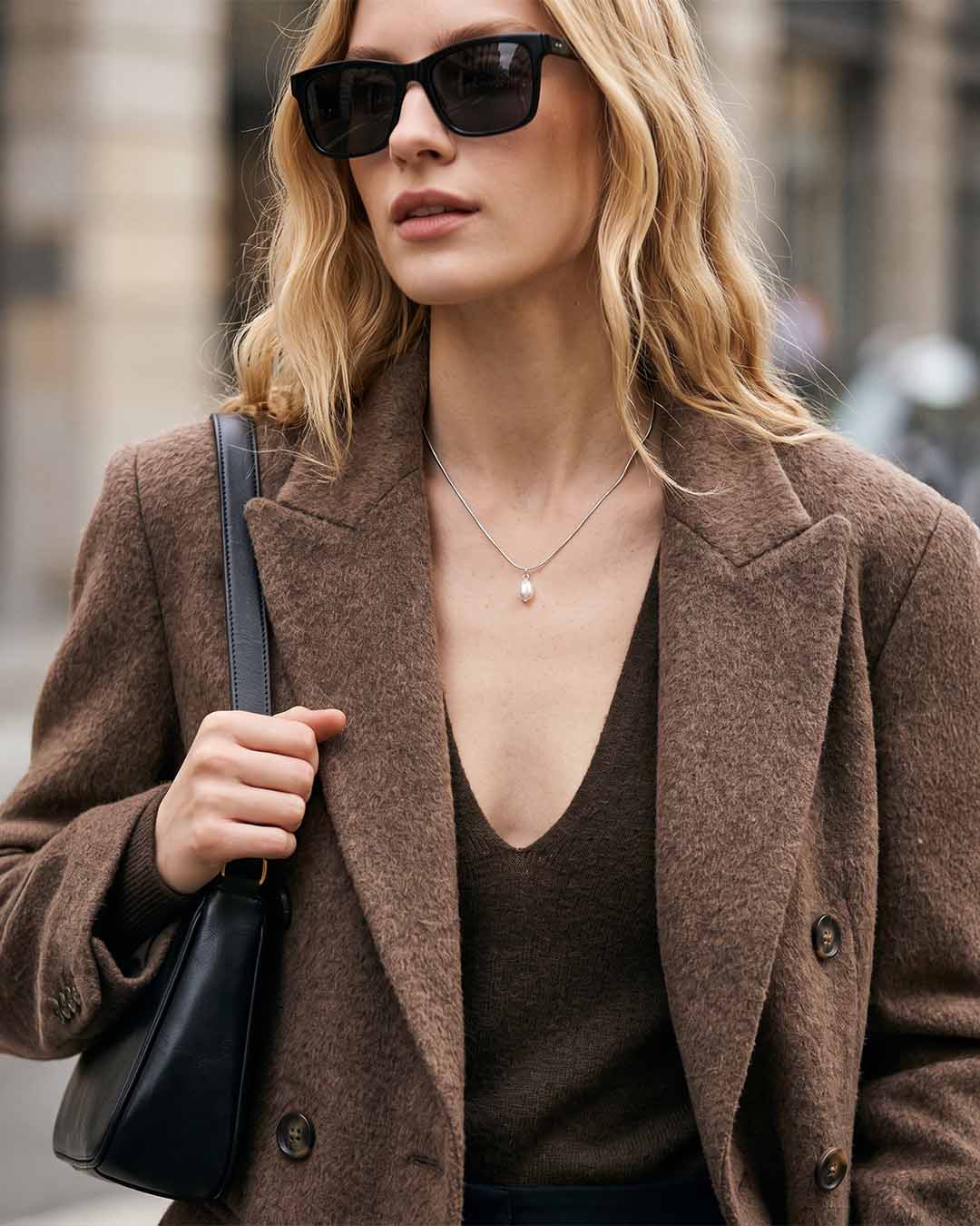Pravá perla – elegantní stříbrný náhrdelník z chirurgické oceli | Bleu and Blis