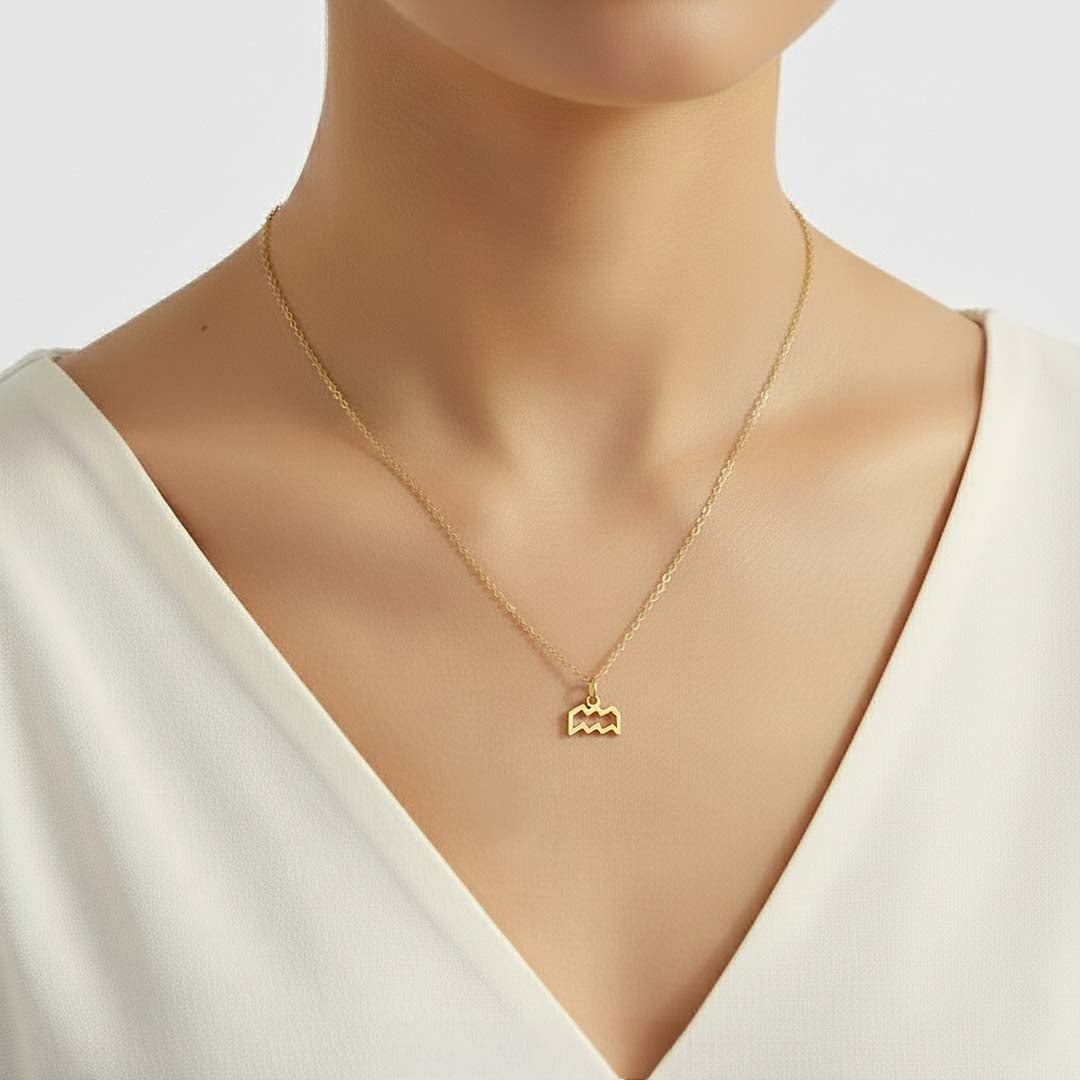 ZODIAC Symbol Zlatý náhrdelník